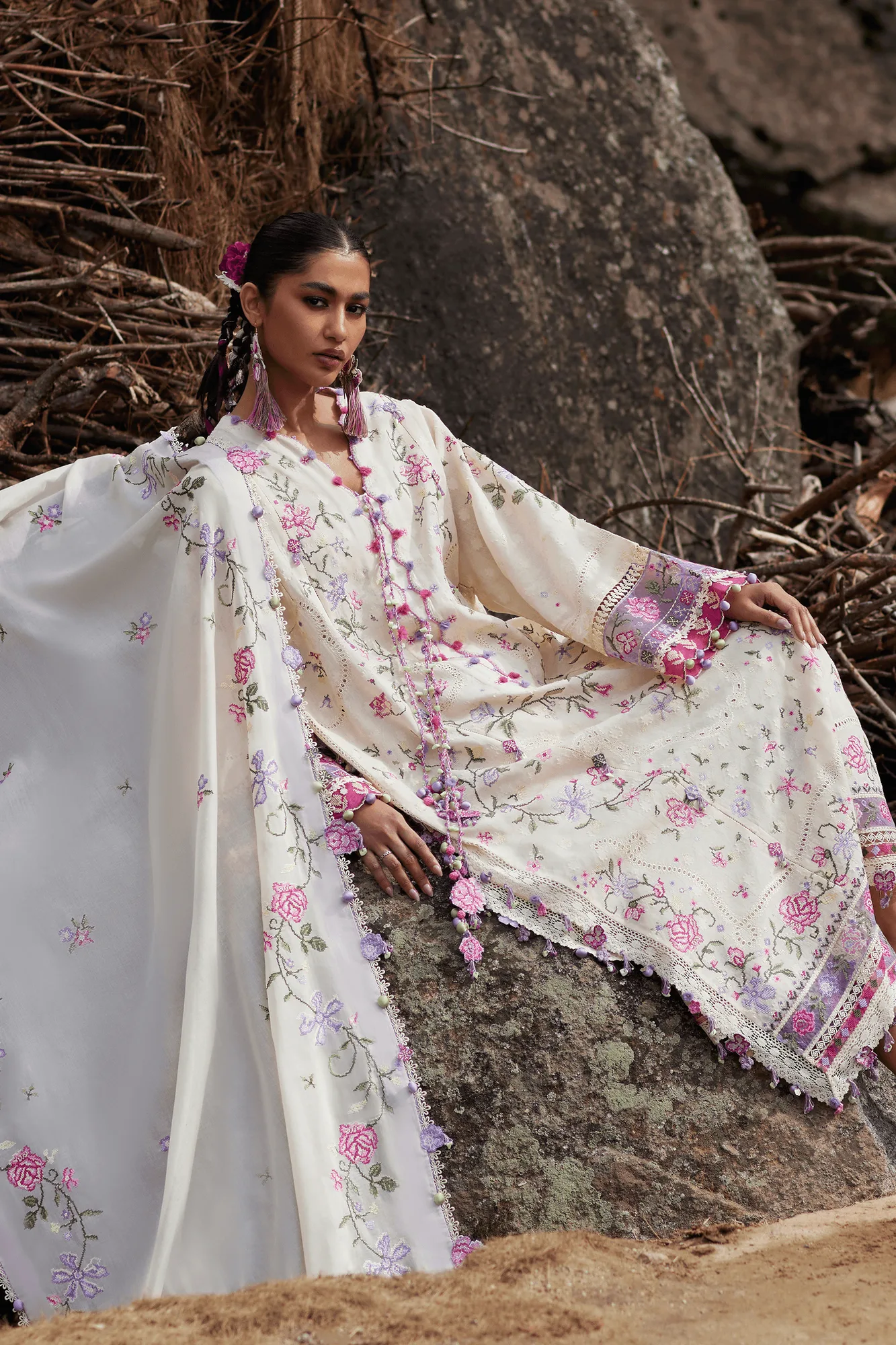 Lilac Jacquard – view 4 – Poshaq