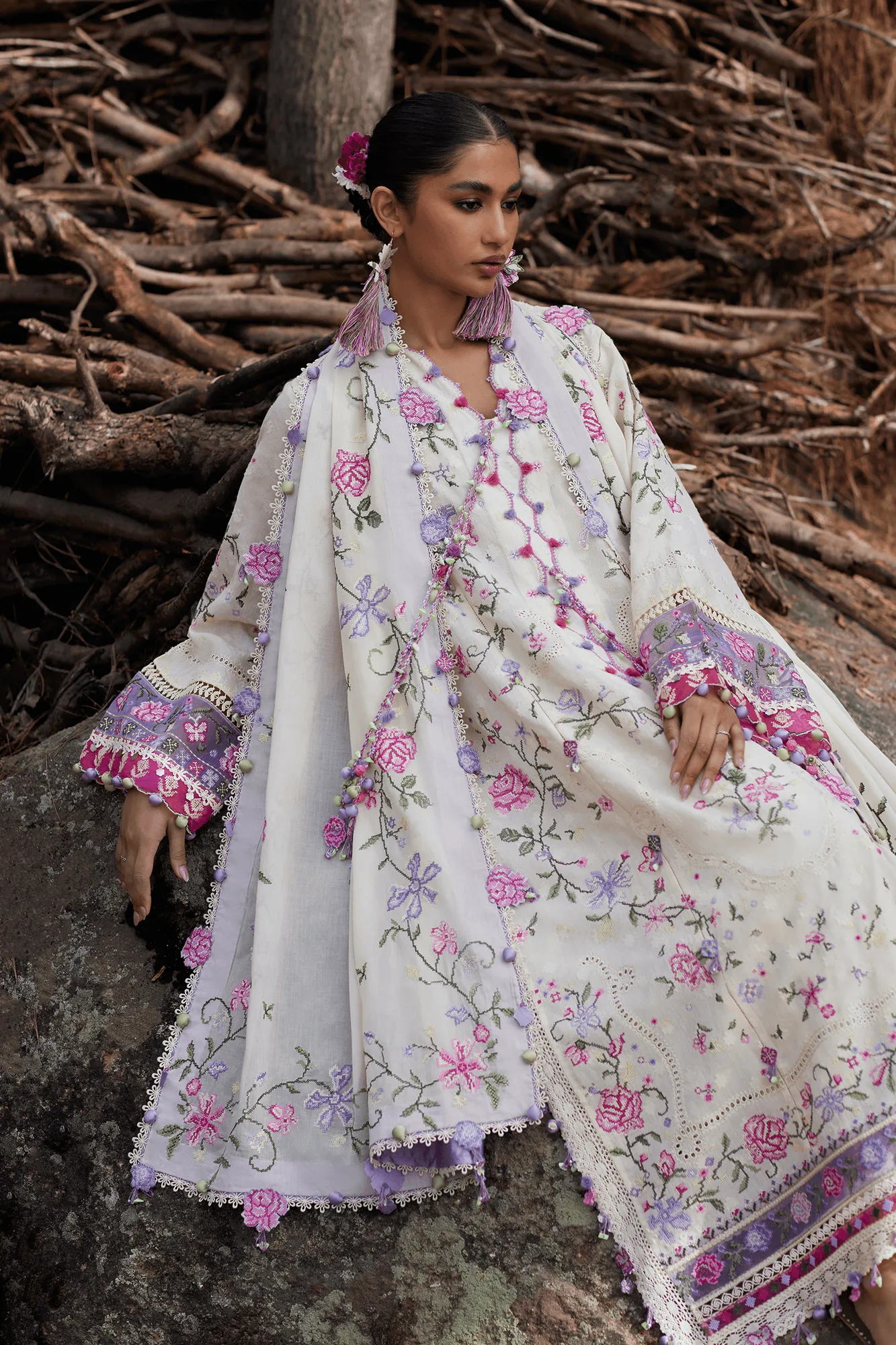 Lilac Jacquard – view 6 – Poshaq