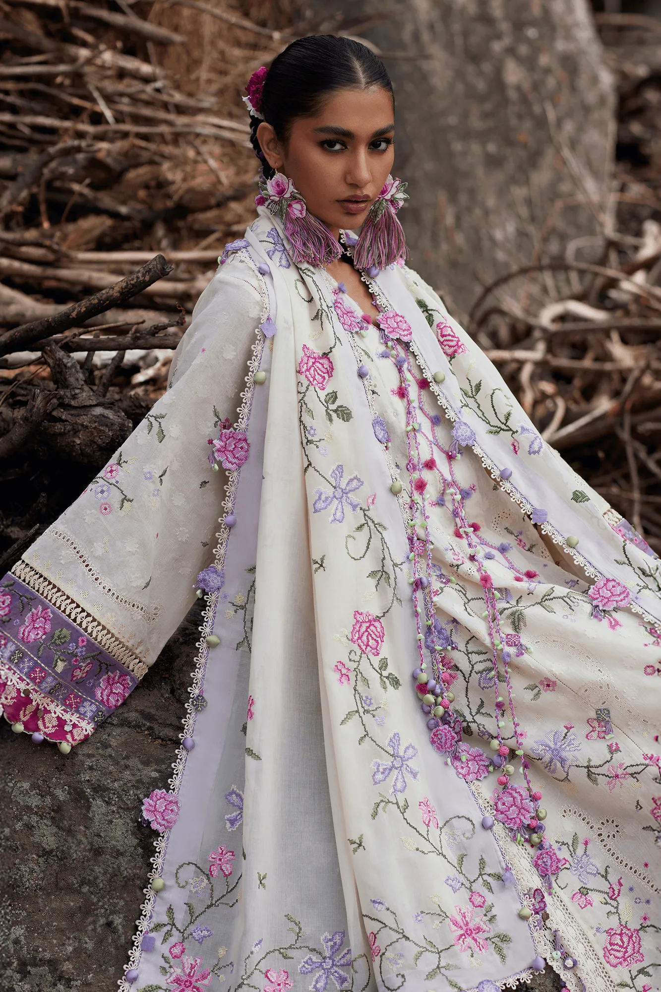 Lilac Jacquard – view 7 – Poshaq