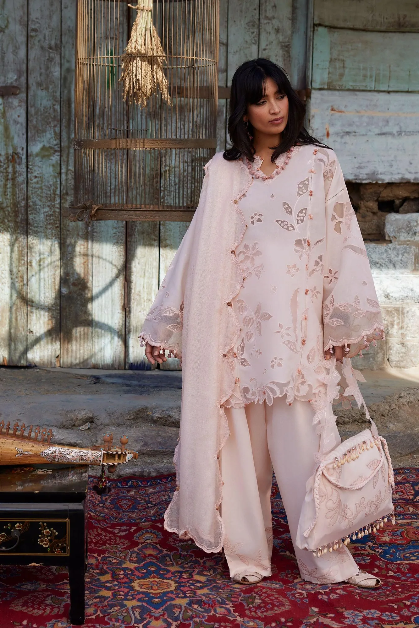Peach Organza – view 4 – Poshaq