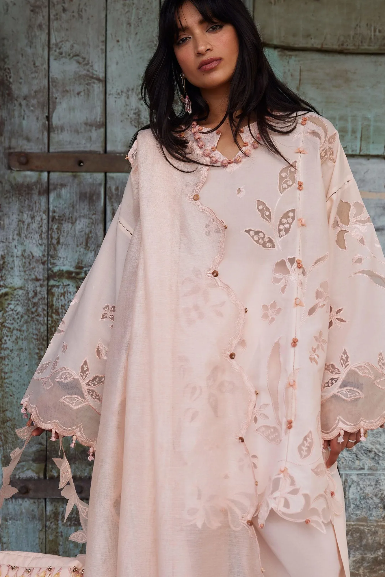 Peach Organza – view 5 – Poshaq