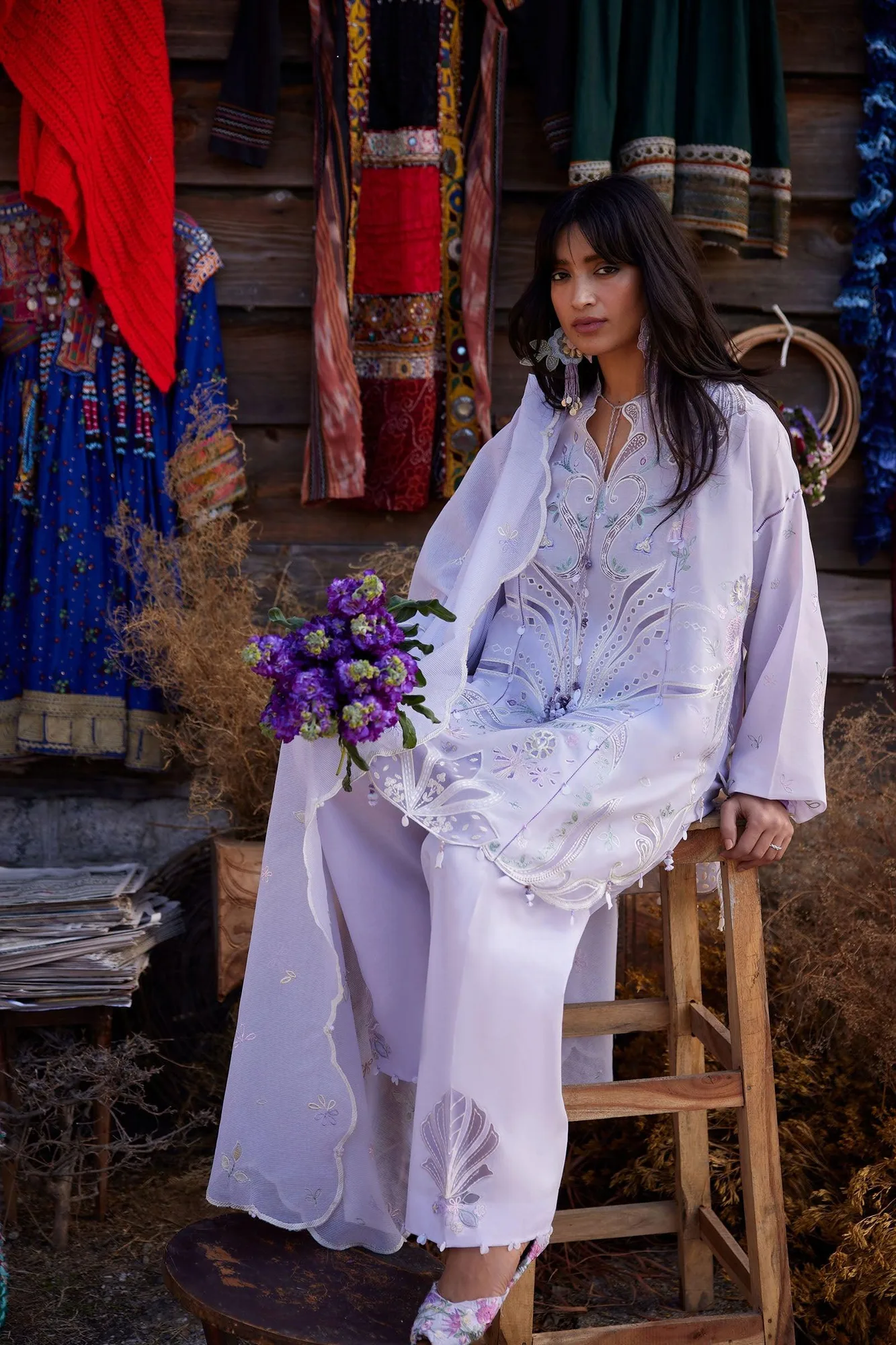 Lavender Organza – view 2 – Poshaq