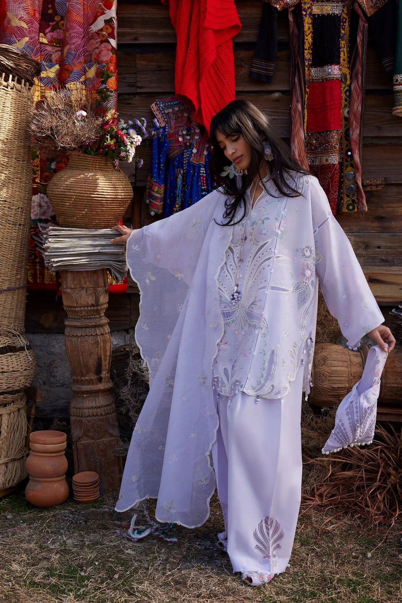 Lavender Organza – view 3 – Poshaq