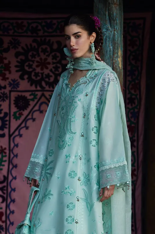 Mint Jacquard – view 1 – Poshaq