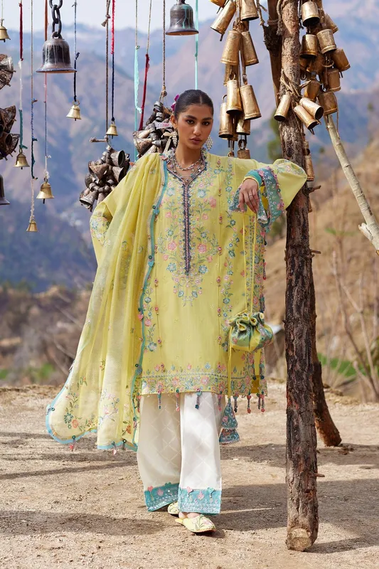 Yellow Jacquard – view 1 – Poshaq