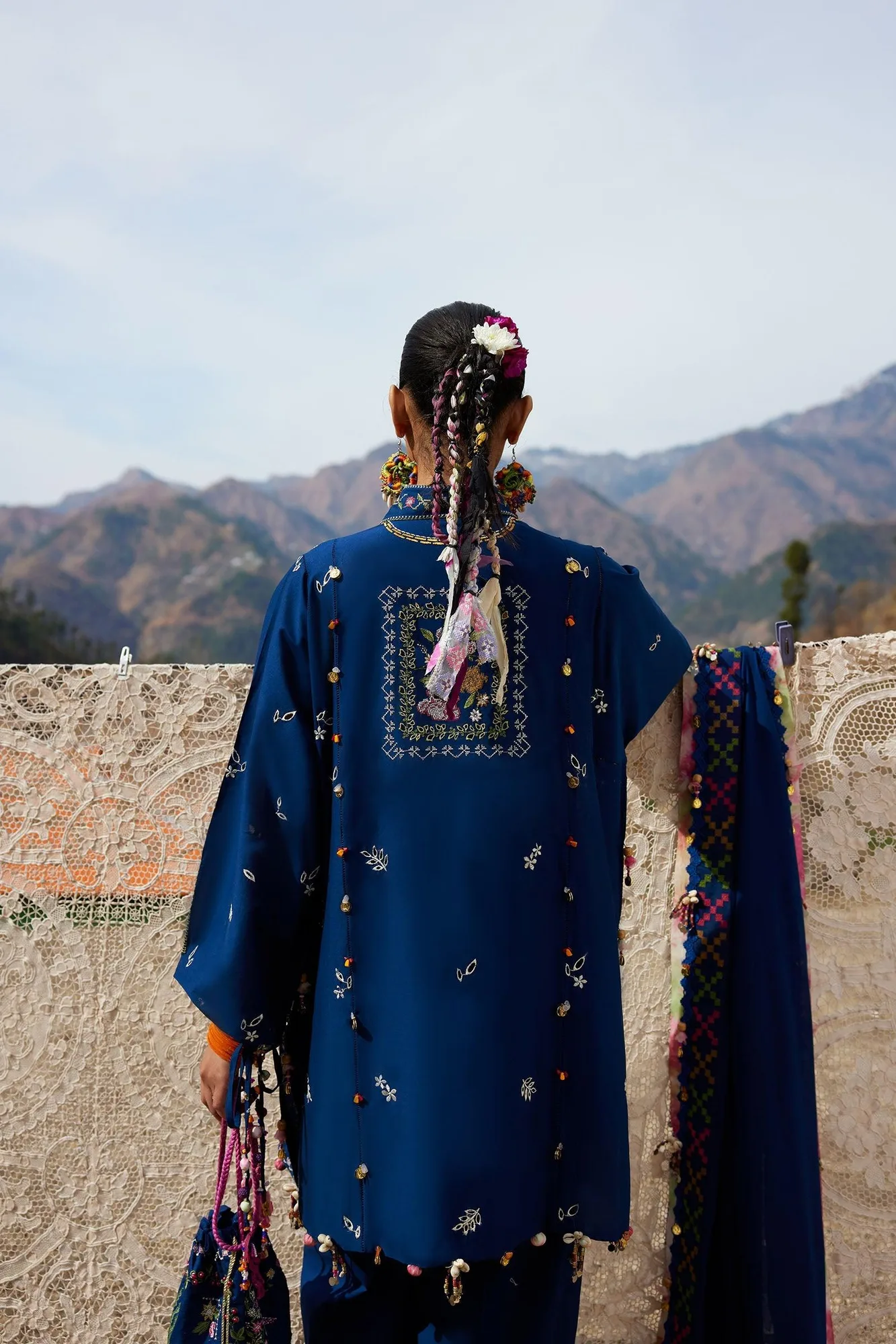 Blue Organza – view 4 – Poshaq