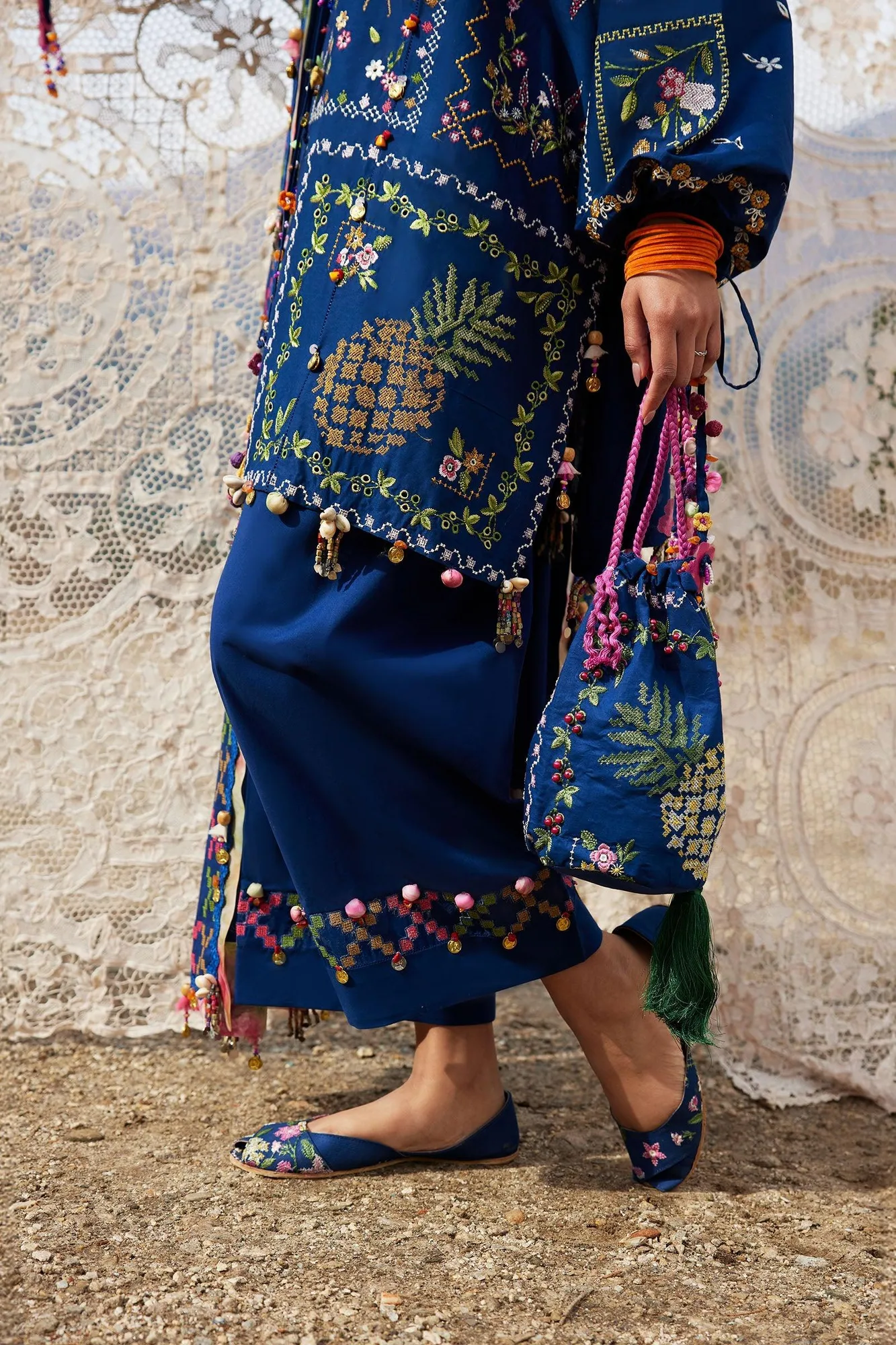 Blue Organza – view 5 – Poshaq