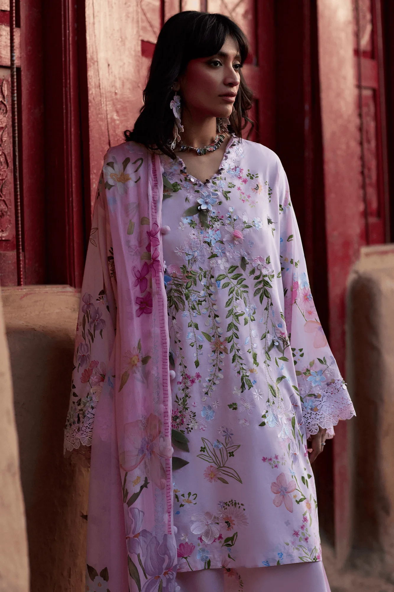 Lilac Organza – view 1 – Poshaq
