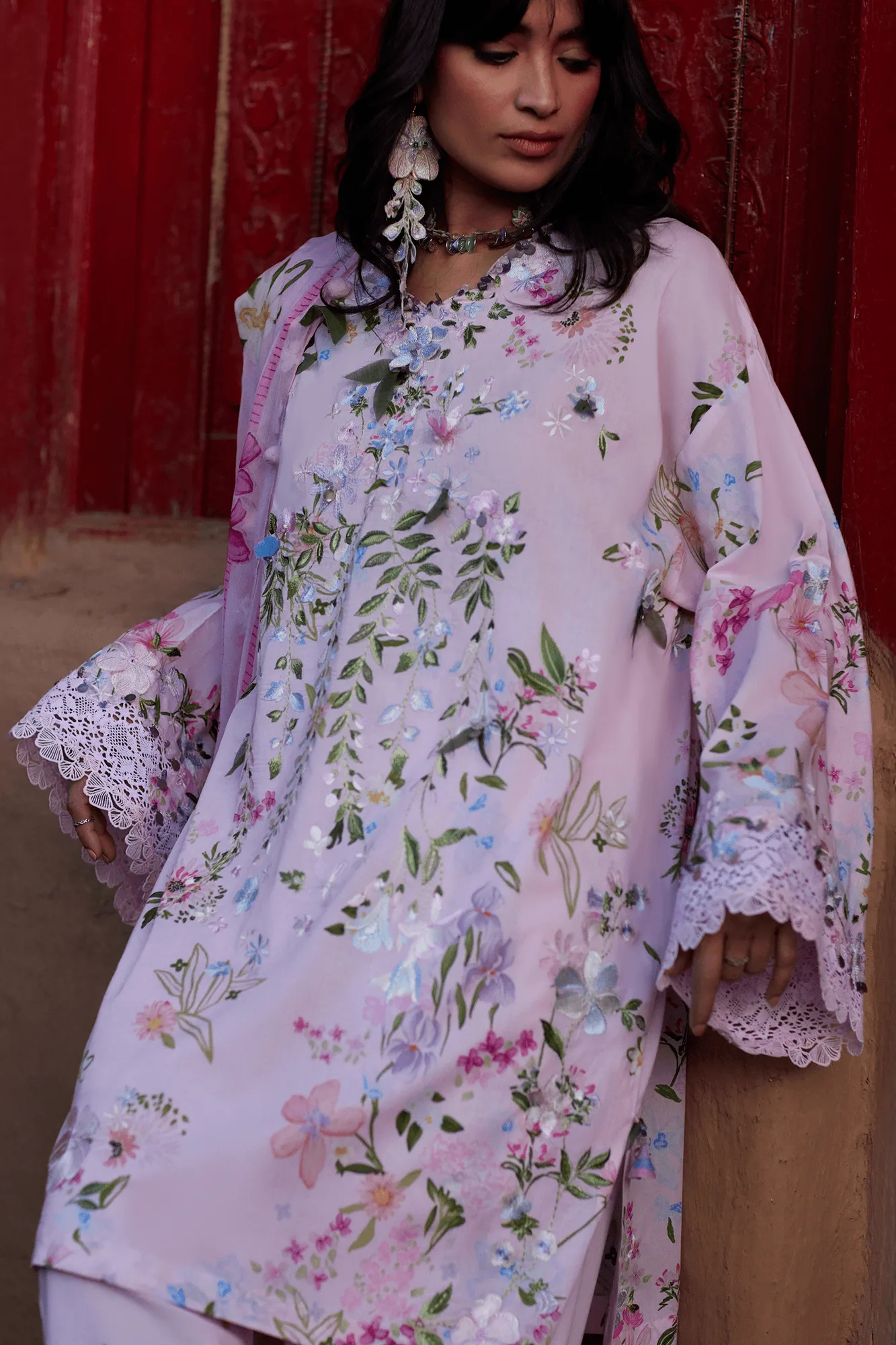 Lilac Organza – view 3 – Poshaq