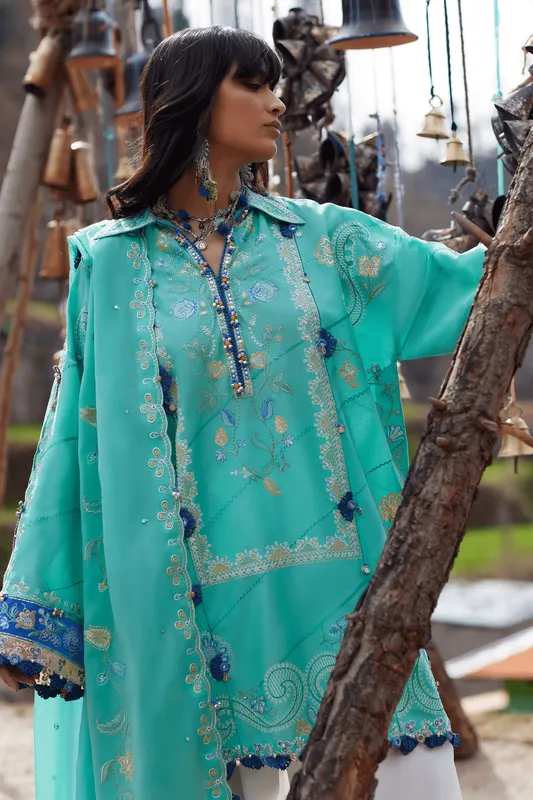 Ivory Organza – view 1 – Poshaq