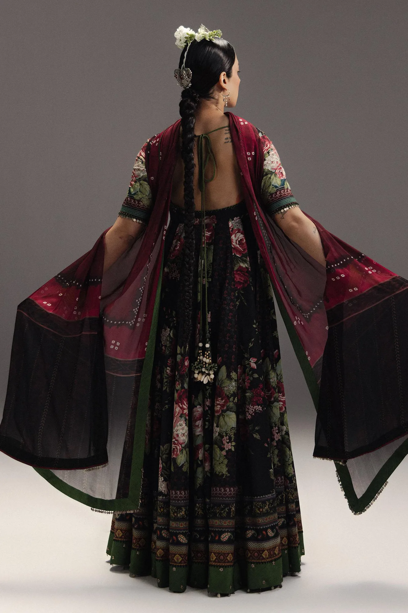 Maroon Cambric – view 4 – Poshaq