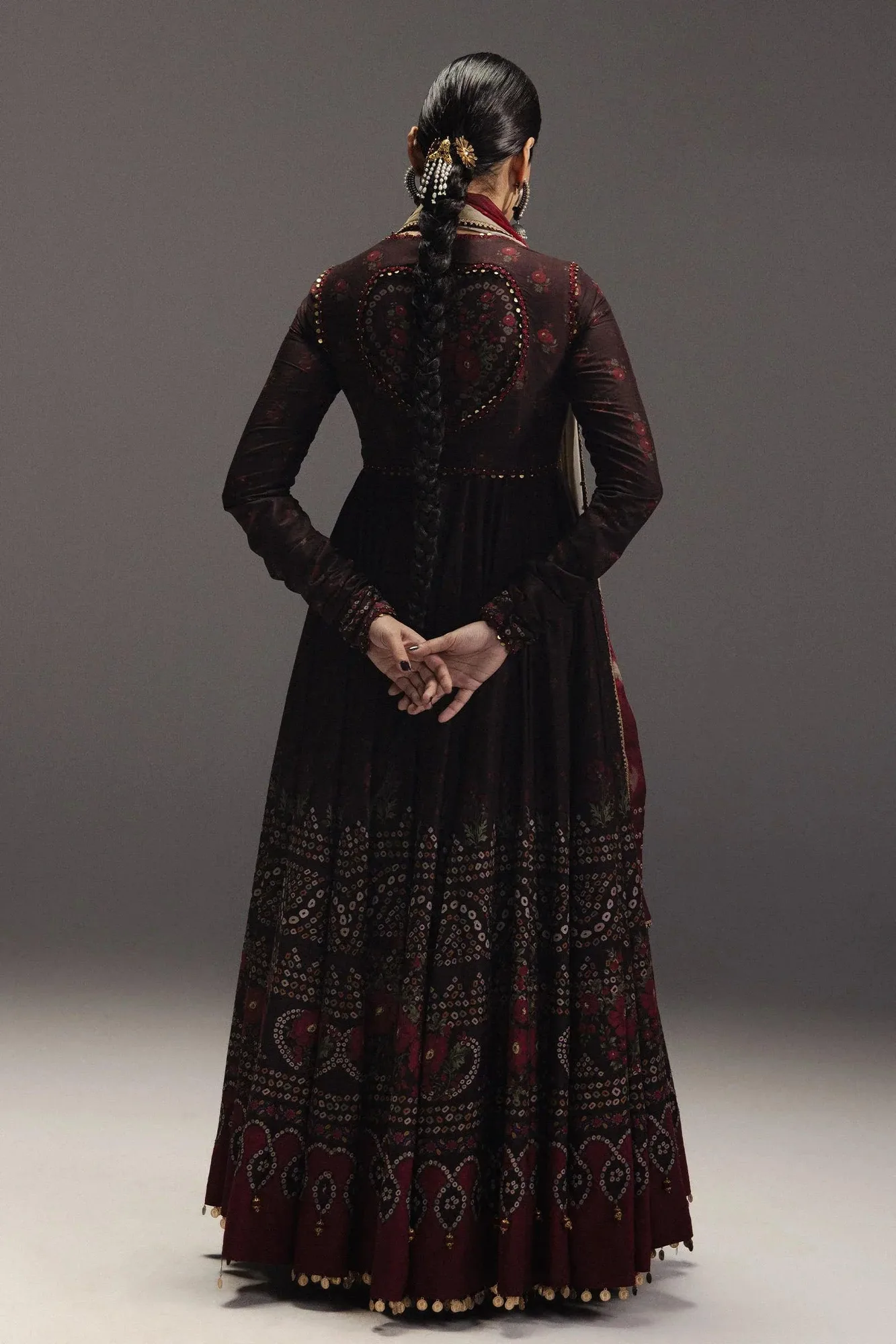 Maroon Silk – view 3 – Poshaq