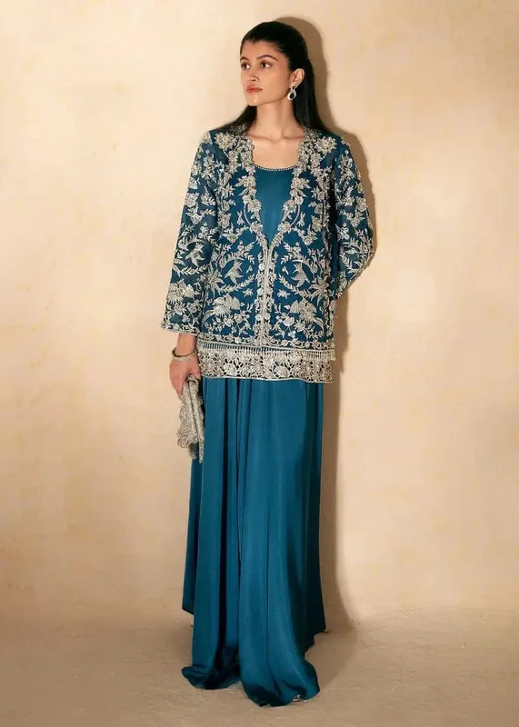 Navy Chiffon – view 1 – Poshaq