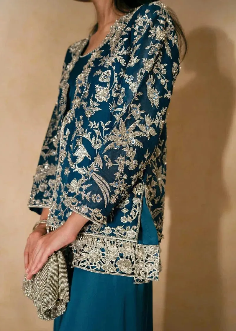 Navy Chiffon – view 2 – Poshaq