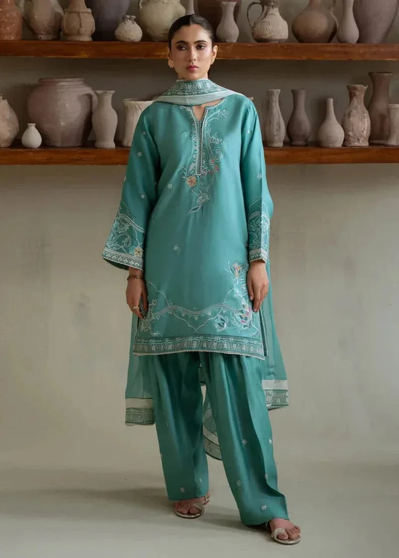 Teal Chiffon – view 1 – Poshaq