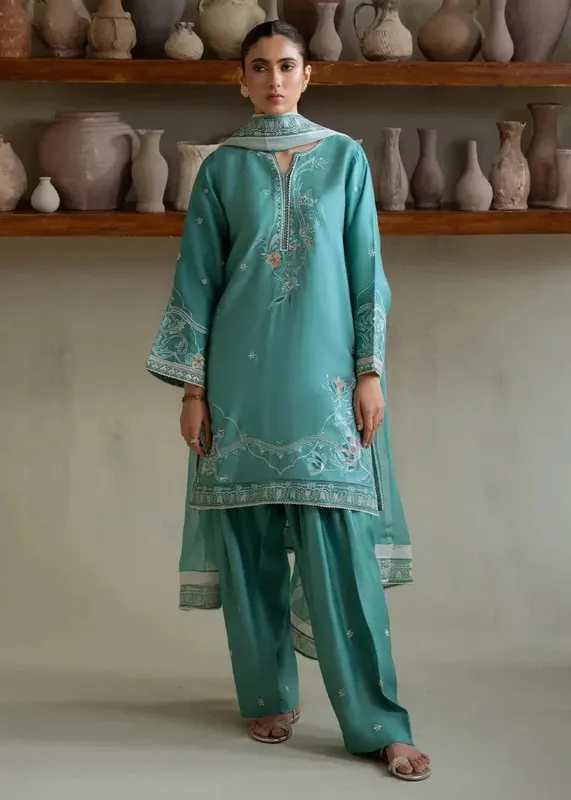Teal Chiffon – view 1 – Poshaq