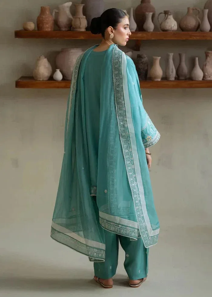 Teal Chiffon – view 2 – Poshaq