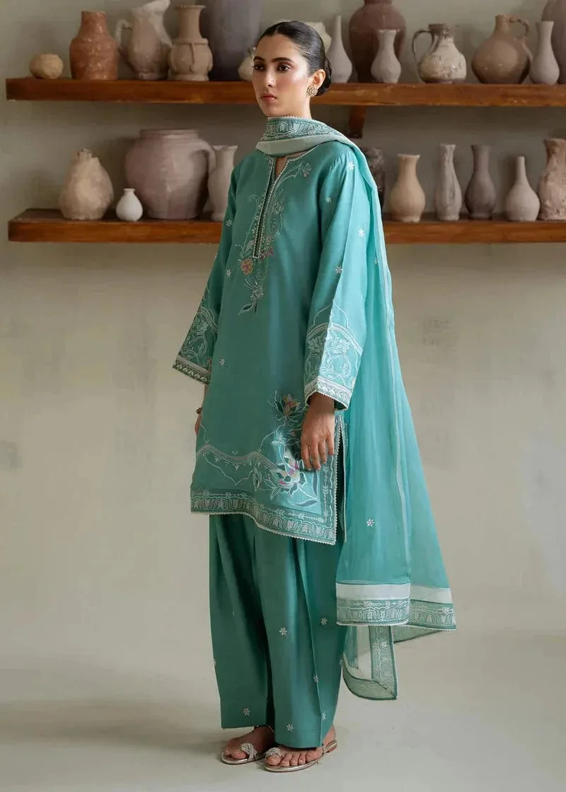 Teal Chiffon – view 3 – Poshaq