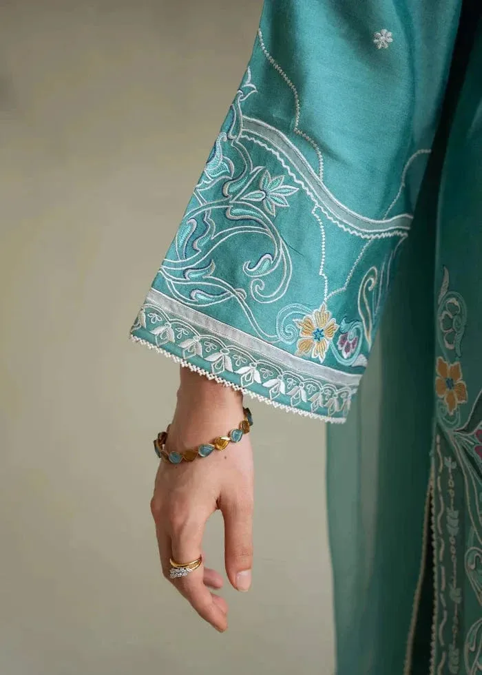 Teal Chiffon – view 4 – Poshaq