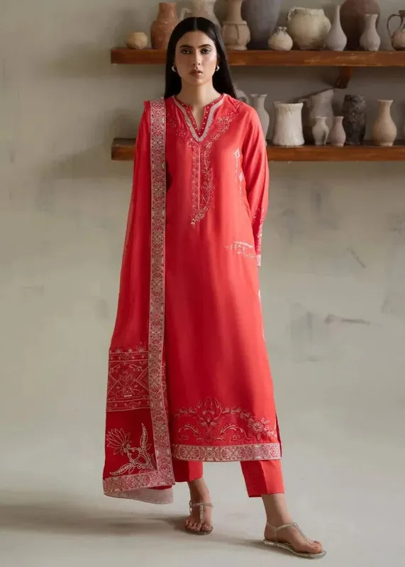 Coral Chiffon – view 1 – Poshaq