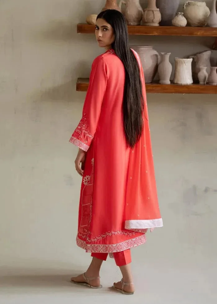 Coral Chiffon – view 4 – Poshaq