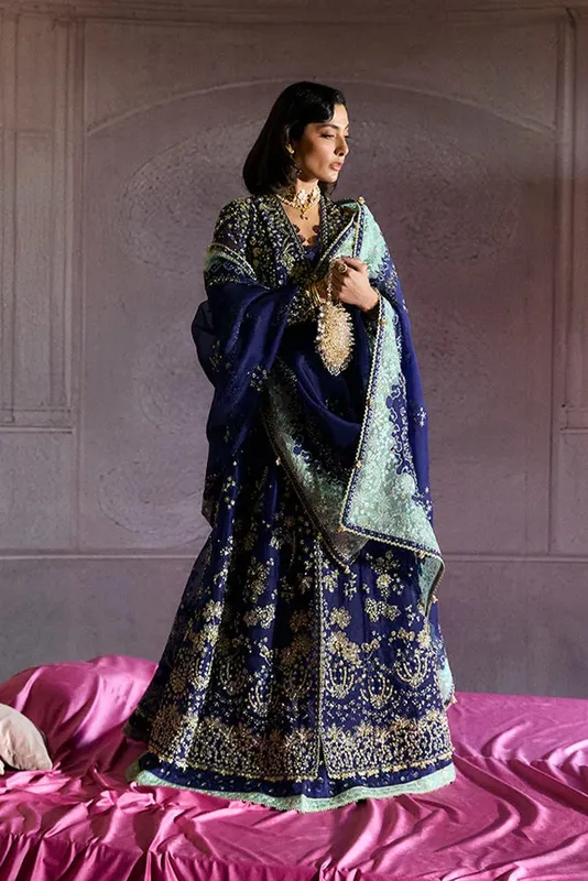 Green Raw Silk – view 1 – Poshaq