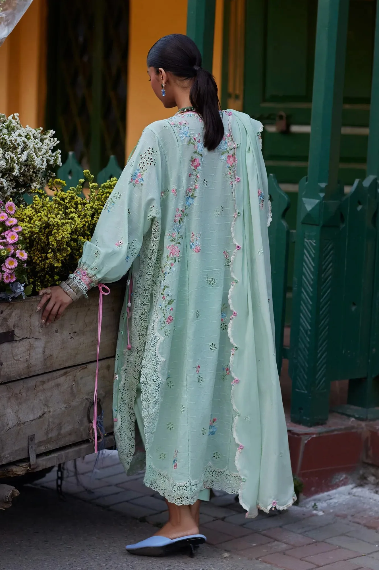 Pink Jacquard – view 2 – Poshaq