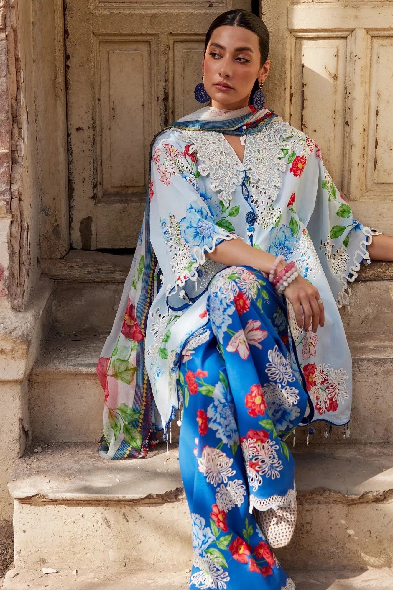 Blue Organza – view 3 – Poshaq
