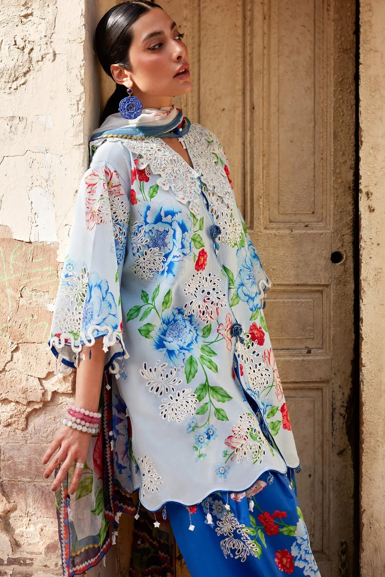 Blue Organza – view 6 – Poshaq