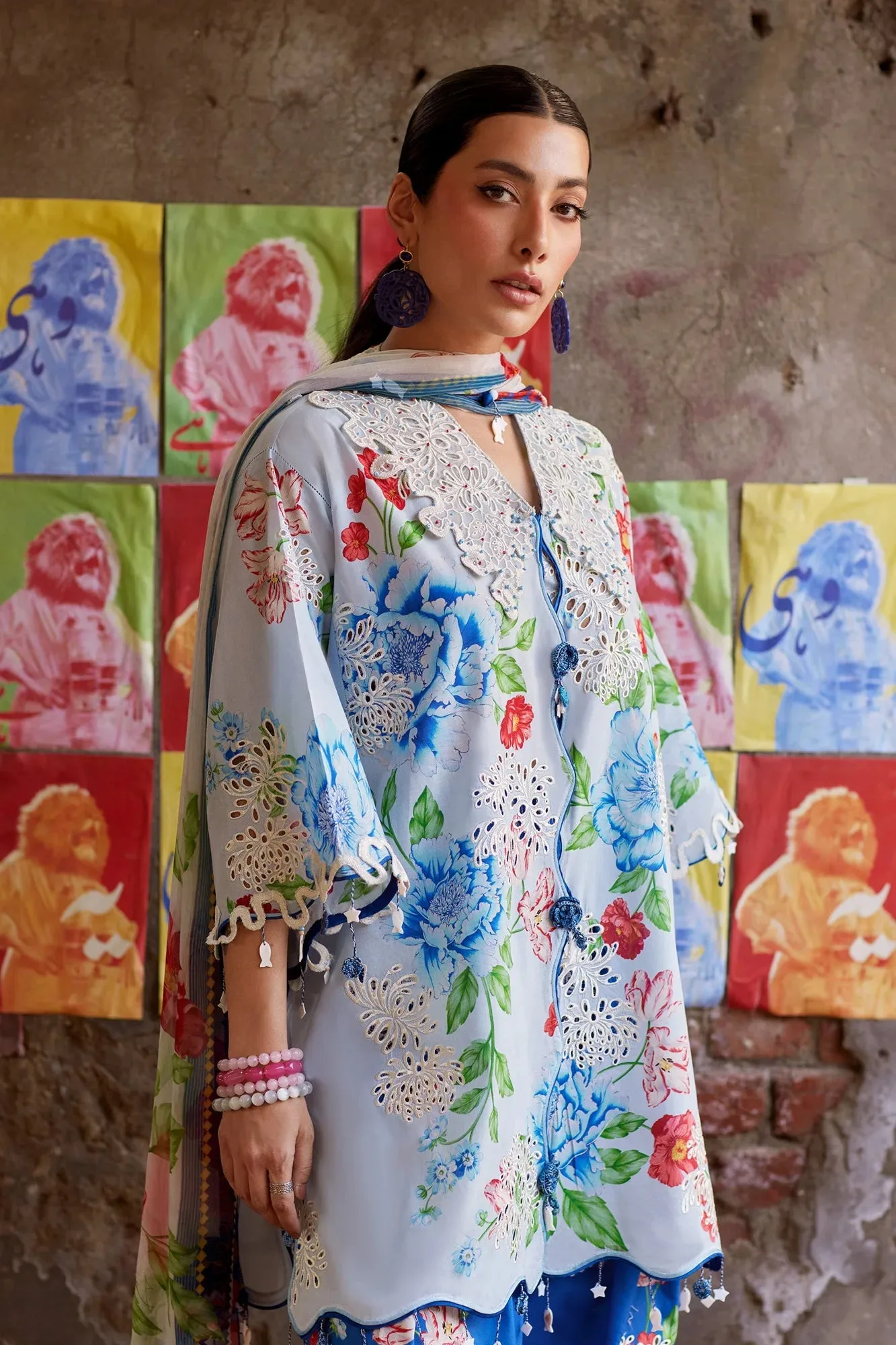 Blue Organza – view 7 – Poshaq