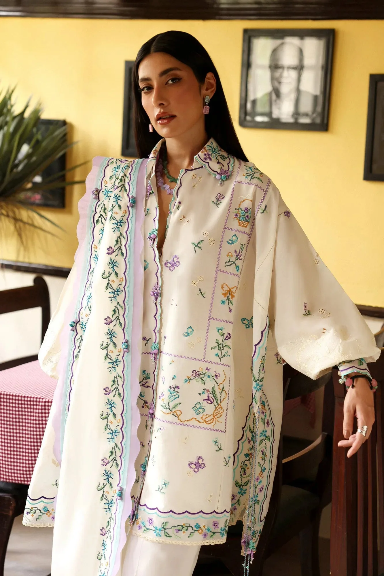Lilac Organza – view 1 – Poshaq