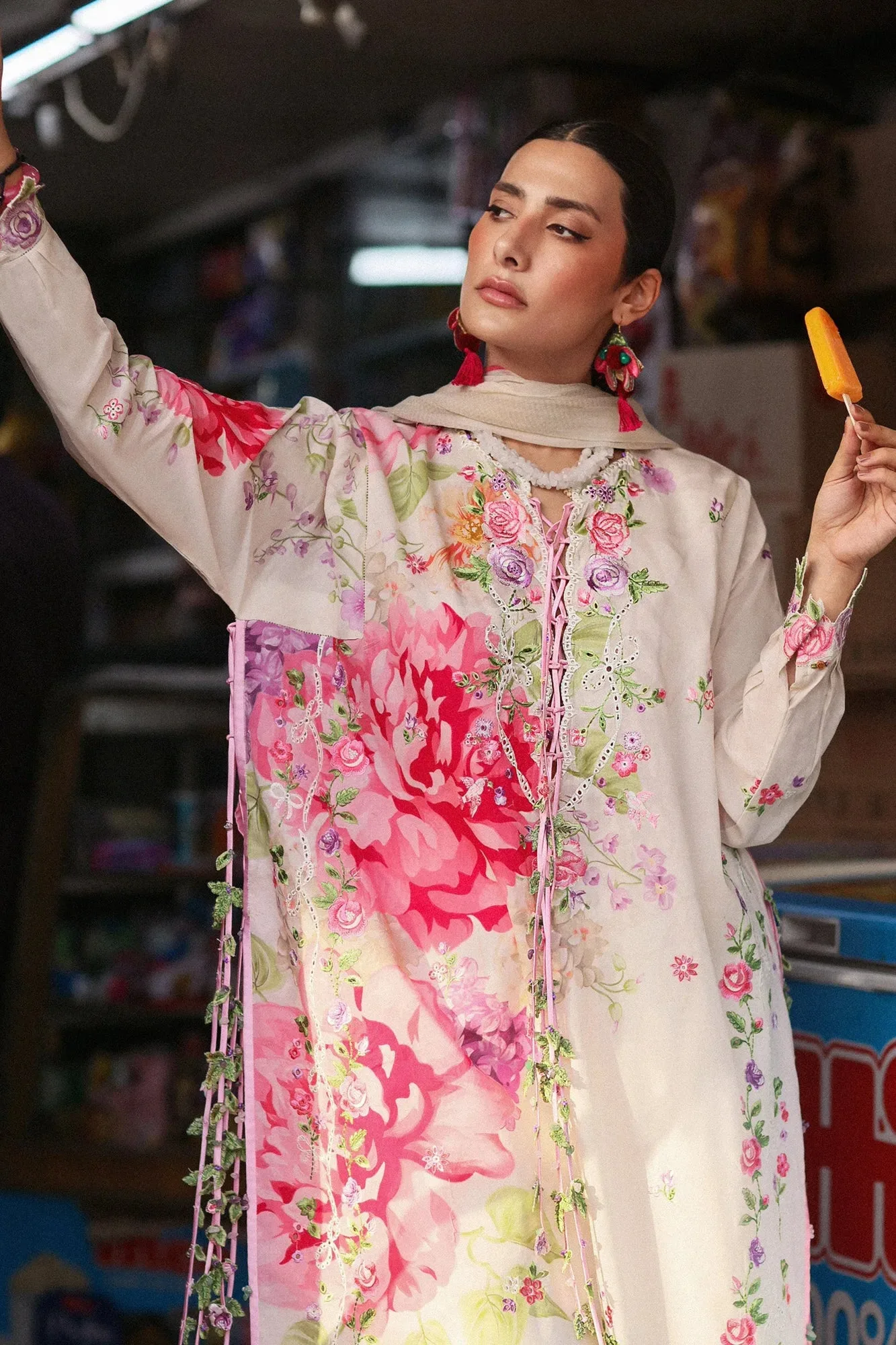 Pink Organza – view 2 – Poshaq