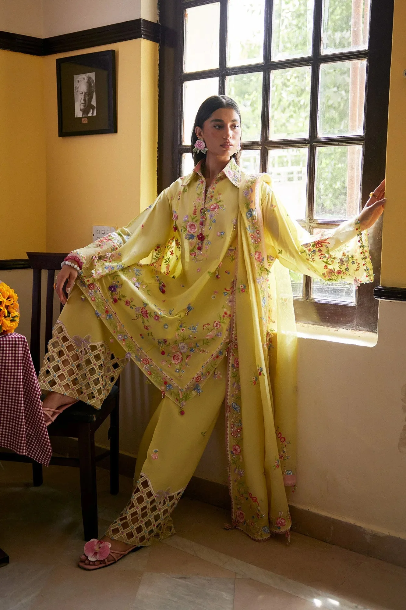 Yellow Organza – view 4 – Poshaq