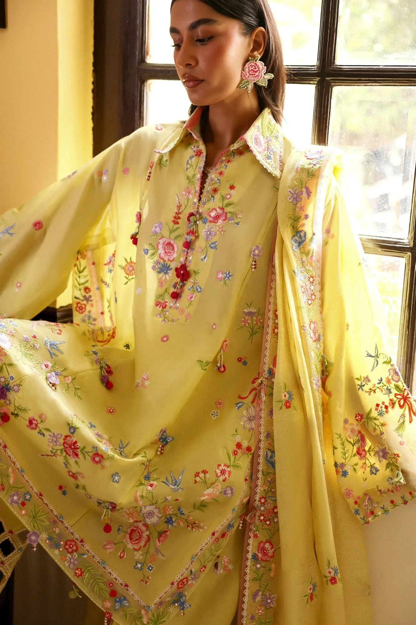 Yellow Organza – view 6 – Poshaq