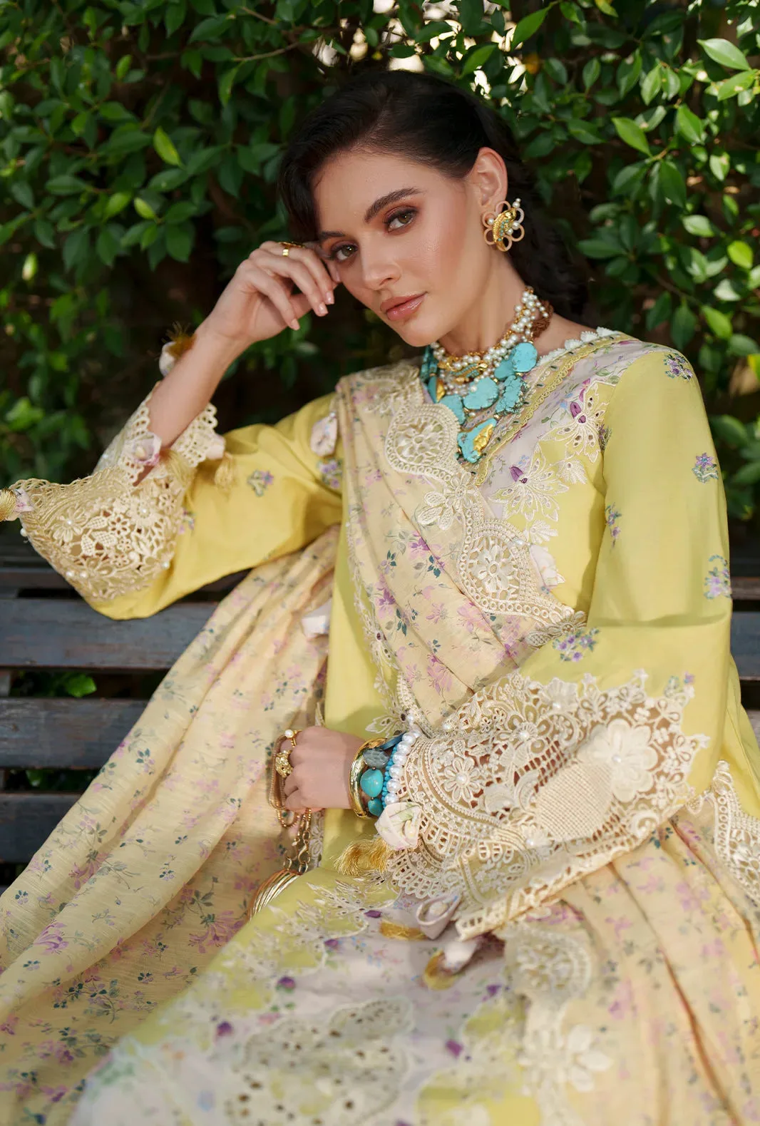 Yellow Organza – view 2 – Poshaq