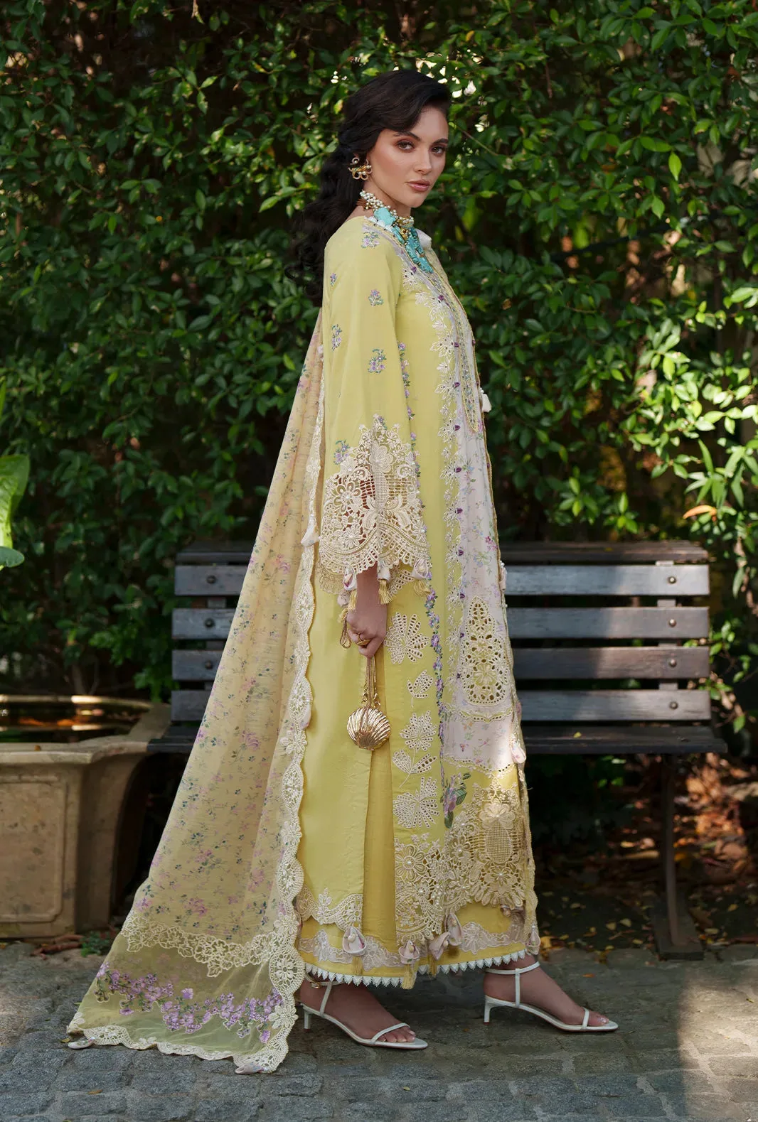 Yellow Organza – view 3 – Poshaq