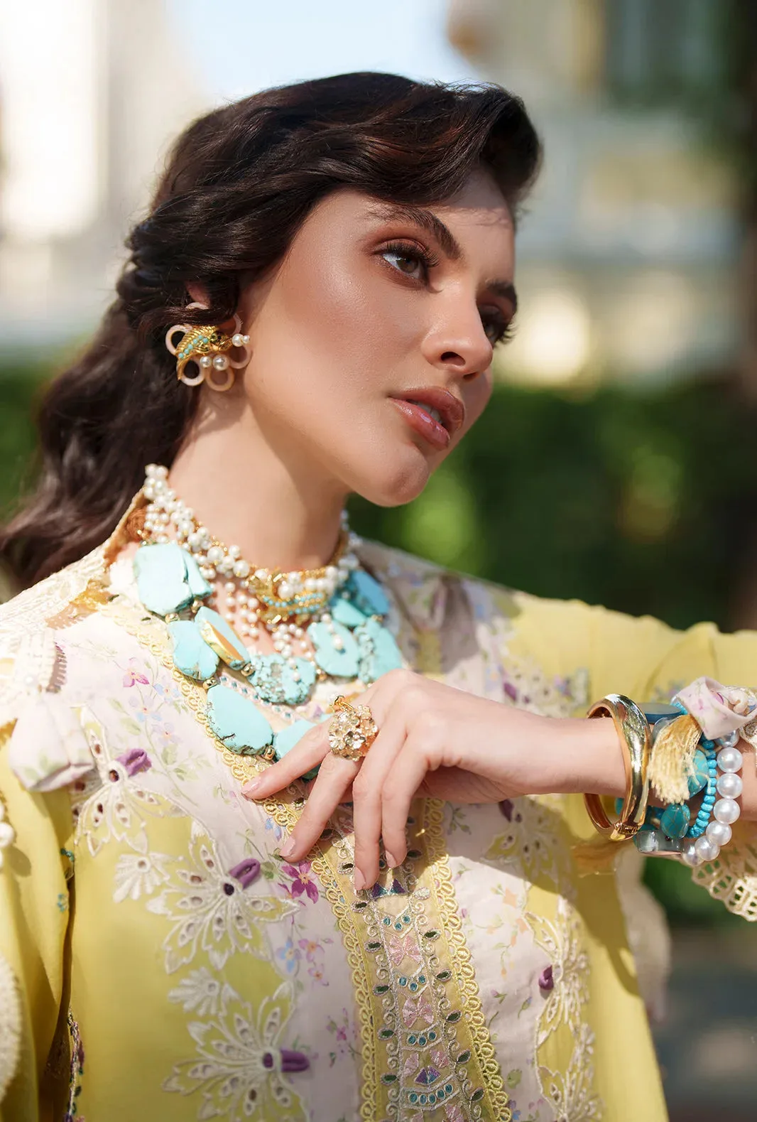 Yellow Organza – view 6 – Poshaq