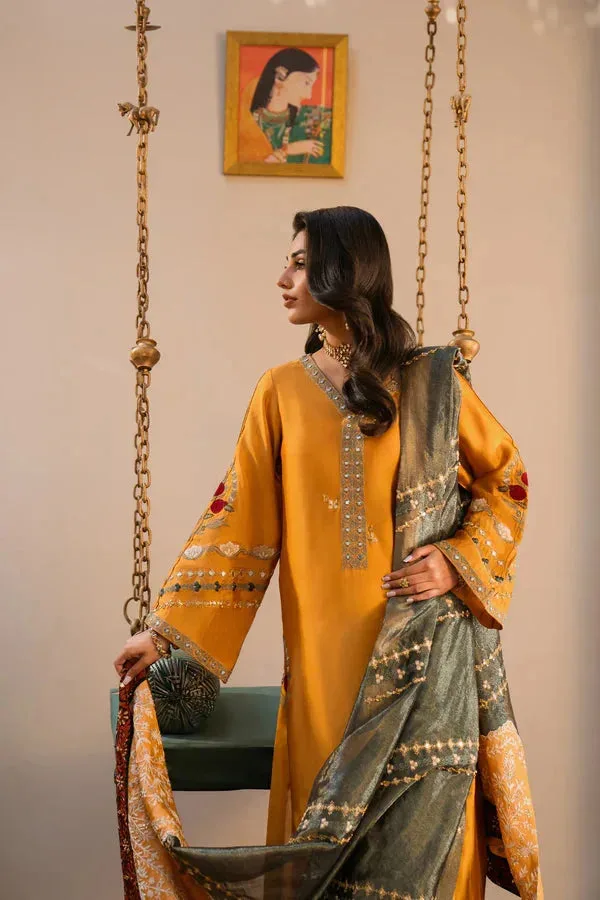 Mustard Silk – view 2 – Poshaq