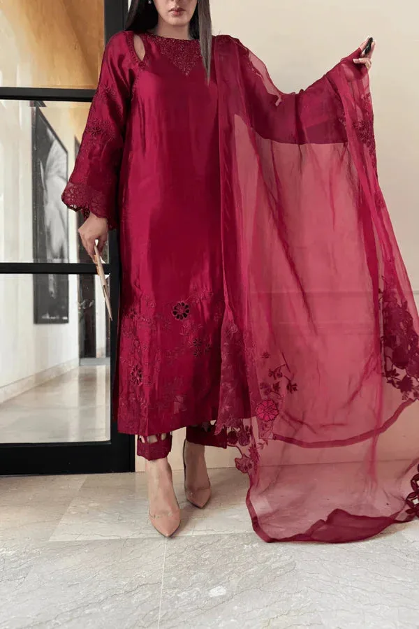 Angan Eid Edit Organza – view 4 – Poshaq