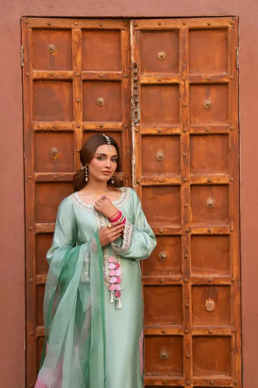 Angan Eid Edit Raw Silk – view 1 – Poshaq