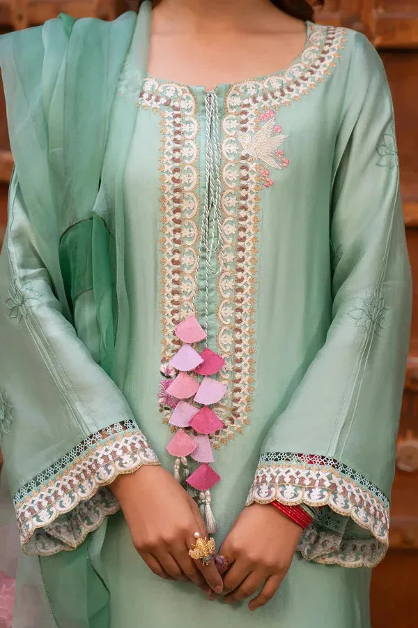 Angan Eid Edit Raw Silk – view 3 – Poshaq