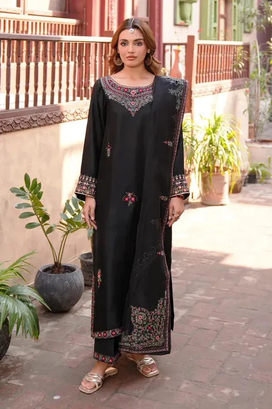 Angan Eid Edit Raw Silk – view 1 – Poshaq