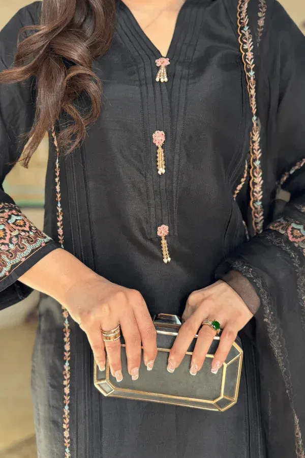 Angan Eid Edit Raw Silk – view 2 – Poshaq