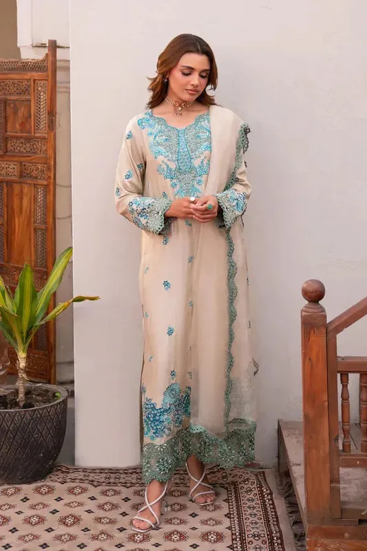 Angan Eid Edit Raw Silk – view 1 – Poshaq