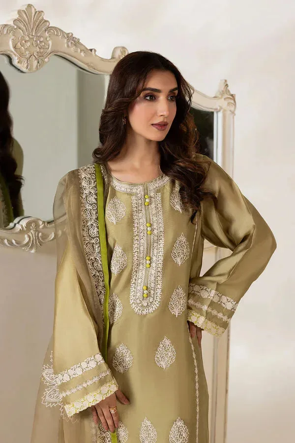 Lyana Eid Edit'26 Gold Organza – view 3 – Poshaq
