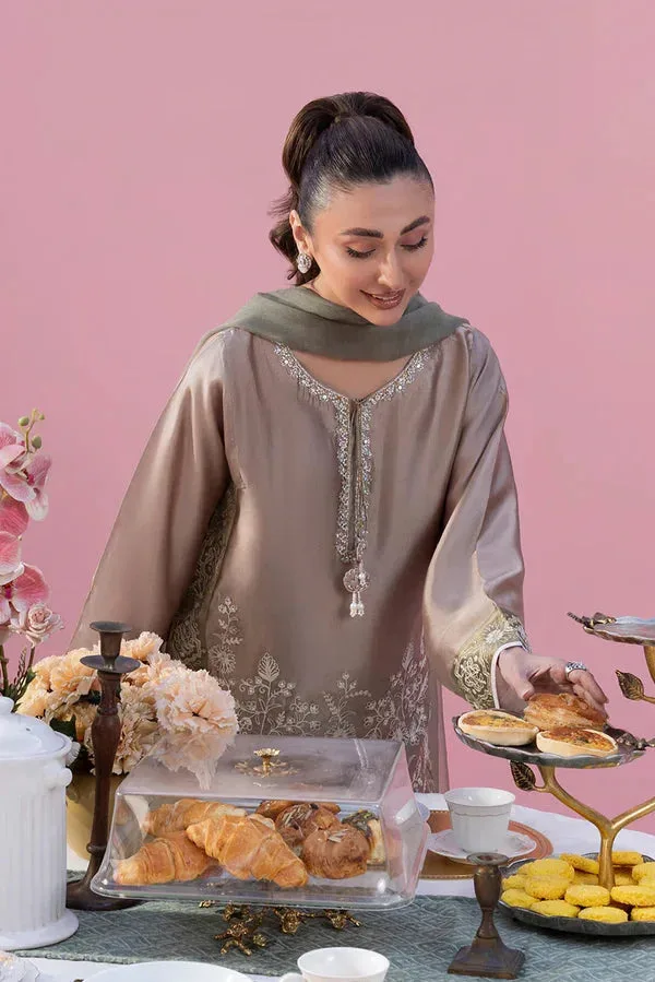 Lyana Eid Edit'26 Gold Organza – view 2 – Poshaq