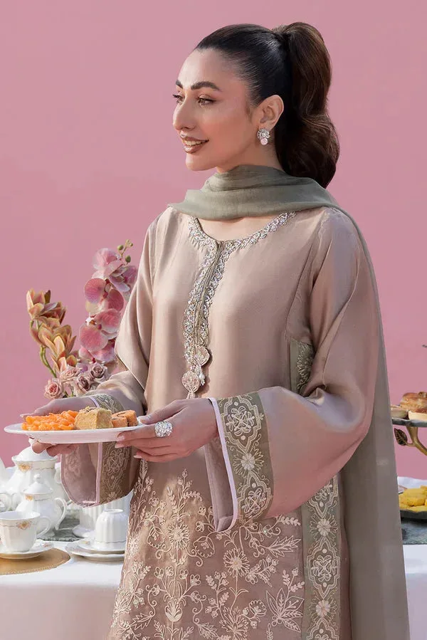 Lyana Eid Edit'26 Gold Organza – view 3 – Poshaq