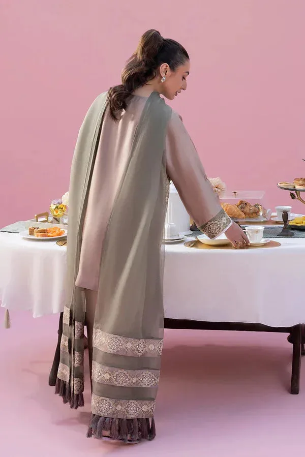 Lyana Eid Edit'26 Gold Organza – view 4 – Poshaq