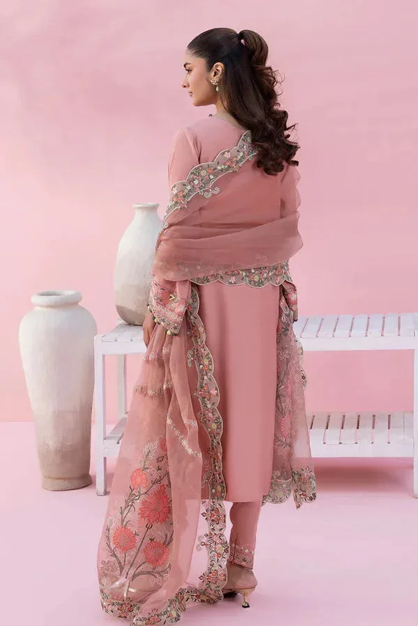 Lyana Eid Edit'26 Peach Organza – view 3 – Poshaq