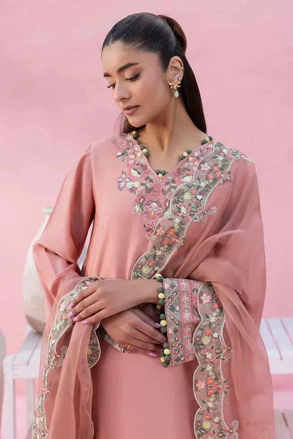Lyana Eid Edit'26 Peach Organza – view 4 – Poshaq